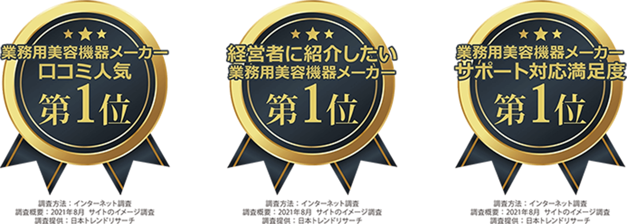 業務用美容機器メーカー口コミ人気第1位 | 経営者に紹介したい業務用美容機器メーカー第1位 | 業務用美容機器メーカーサポート対応満足度第1位