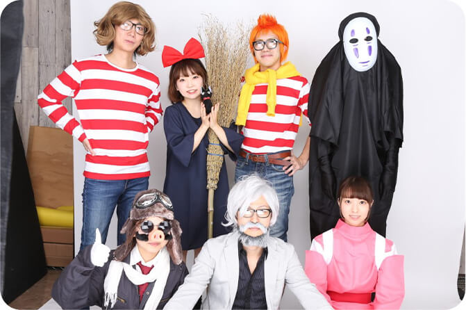 SPCとグループ会社でハロウィンイベントを開催した際の仮装したメンバーの写真です